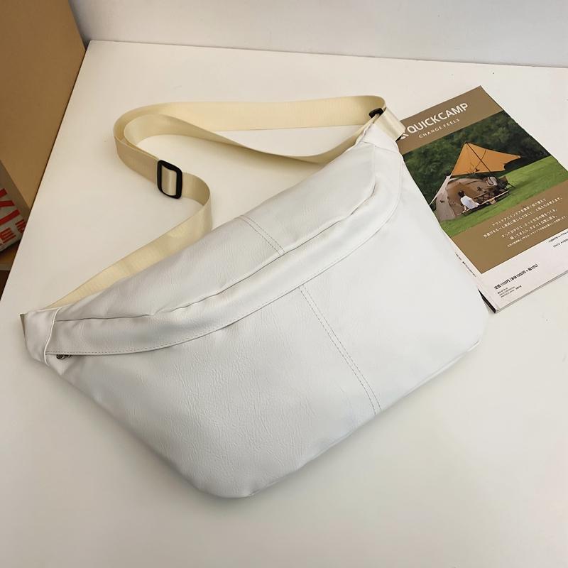 Pánská taška přes rameno, PU crossbody taška s velkou kapacitou, náprsní taška