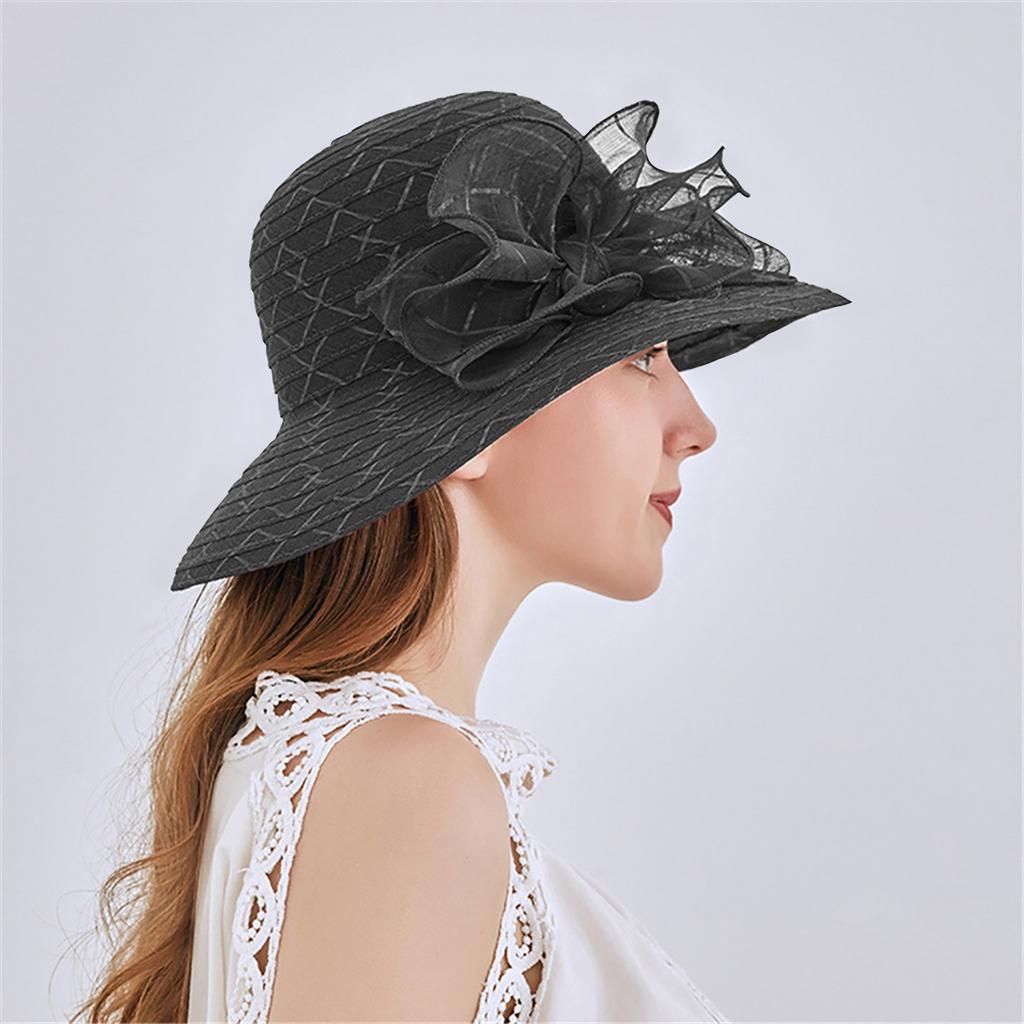 Women's Organza Church Fascinator Bridal Tea Party Wedding Hat