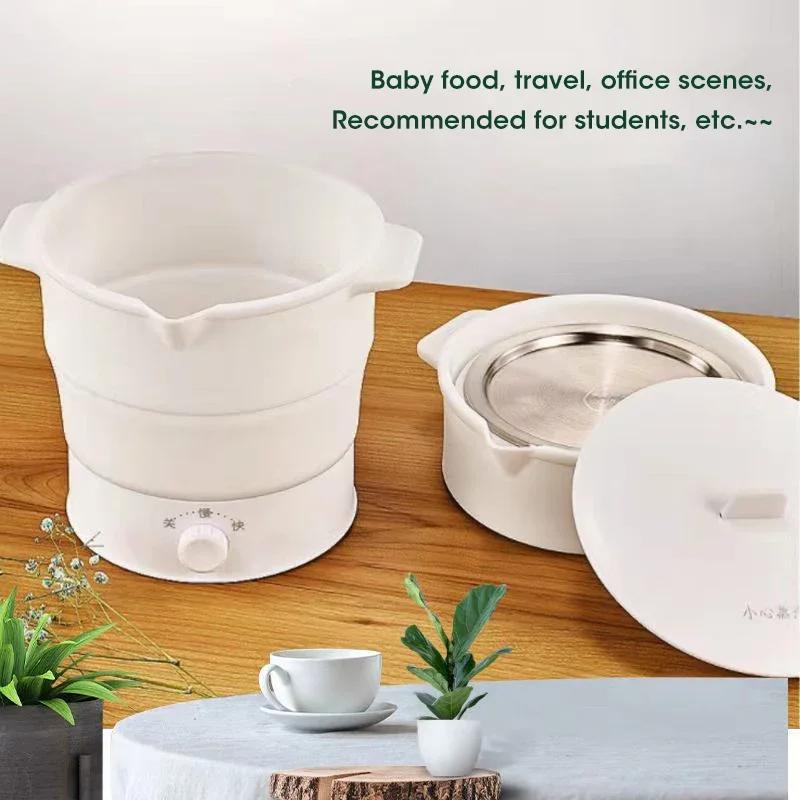 Multi Portable Foldable Silicone Pot For Travel Kettle Electric Cook Hot Pot Water Boiler Camping Folding Electric Pot