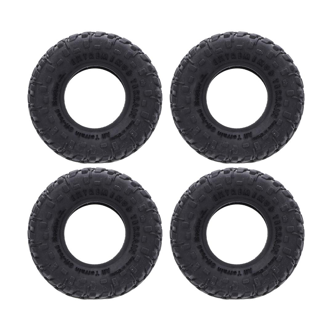 4 STÜCKE RC Modellauto Reifen 1,0 Zoll 55x19mm Gummi RC Crawler Autoreifen für Axial SCX24 FMS FCX24 AX24