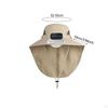Children Outdoor Hat with Solar Fan Cooling Multifunctional Rechargeable for Sport Golf Hiking