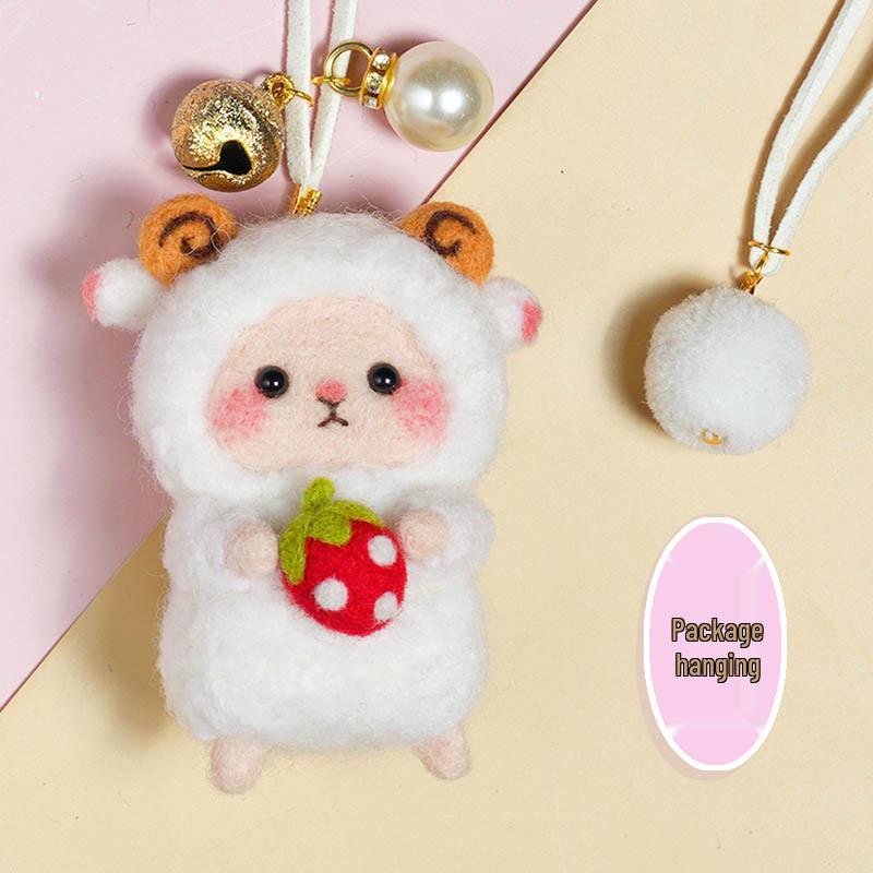 Kit Artizanal DIY Oaie din Pâslă de Lână - Ornament Handmade & Antistres