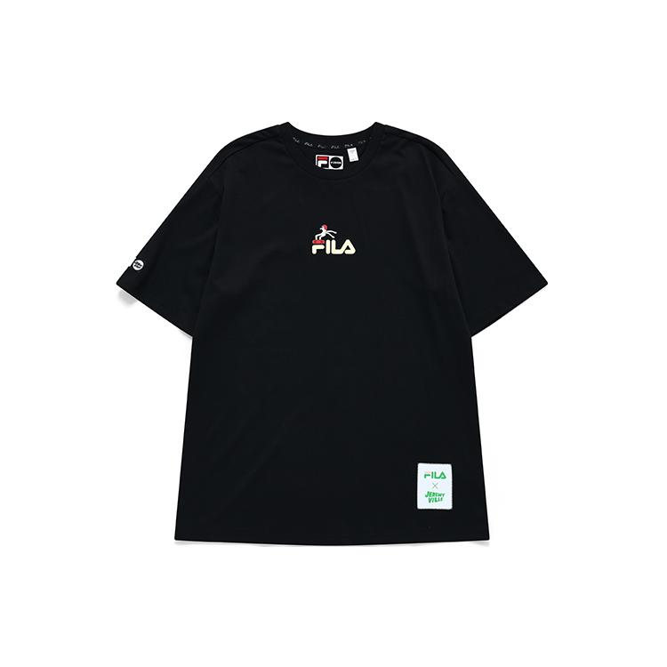 FILA FUSION x Jeremyville T Shirt Unisex Pitch Black T11U139103FBK