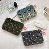 New Material Storage Bag Portable Retro Style Coin Purse Zipper Closure Document Pouch Daily Organizer