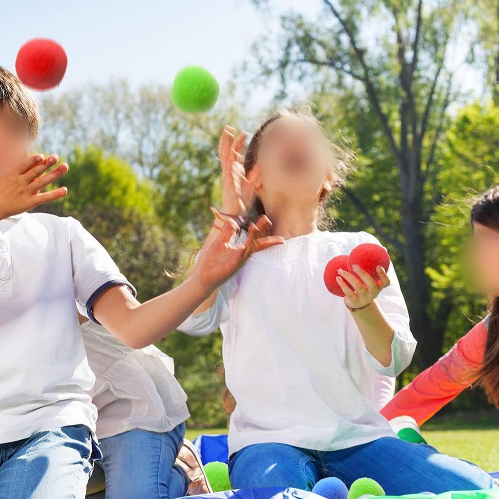 15 Stück Wiederverwendbare Schwamm-Wasserbälle Bunt für Erwachsene Kinder Schwamm-Wasserbomben Spritzballons Schwimmbad Sommer Wasser Spielzeug Spiele