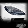 2 Stück Scheinwerfer-Schutzfolie Scheinwerfer-Restaurierung Transparent Schwarz TPU-Aufkleber für Porsche Macan 2018- Zubehör