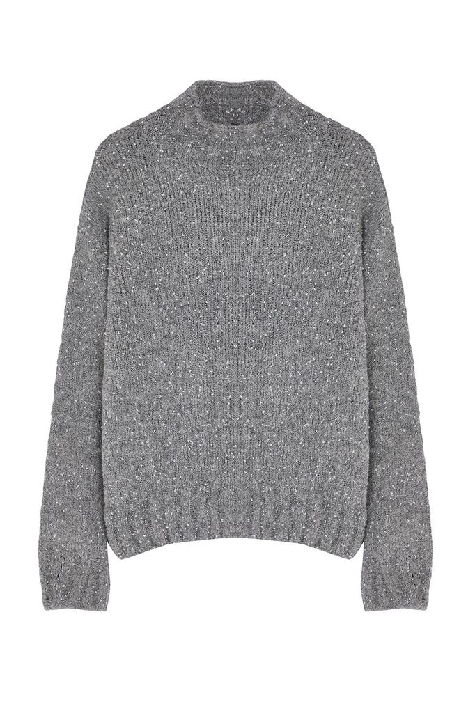 Women's Elegance Style Sweater Powder Soft Textured Cotton Knitwear Sweater