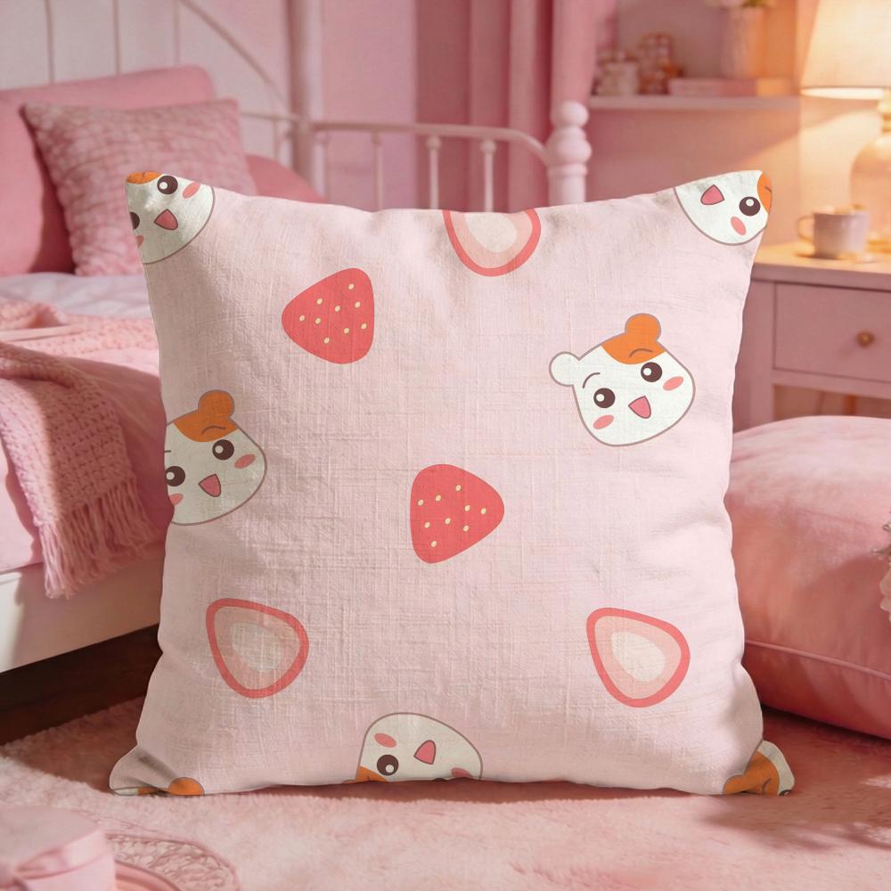 Oruchuban Ebichu Cushion Cover Premium Comfort Reversible Pillow Cove Two In One Design For Any Room Car Interior