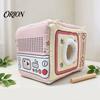 Hanging Bird House TV?Shaped Nest, Plush Warm Parrot Cave Bed, Winter Sleeping Tent Hut for Budgies Cockatiels Small Parrots Cage Decoration