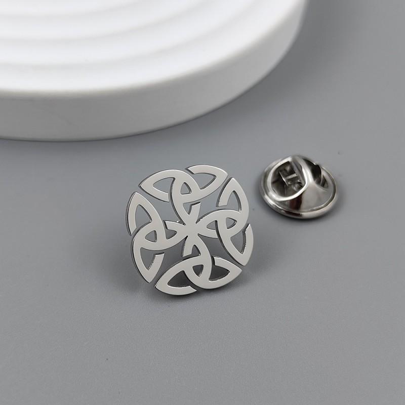 

Cross Flower Brooch Cufflinks Personalized Creative Fashionable Versatile Suit Shirt Coat Accessory 14k