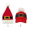 Fashion Fur Pom Poms Christmas Hat Thick Plush Santa Claus Cap Holiday Winter Xmas Gifts for Adults