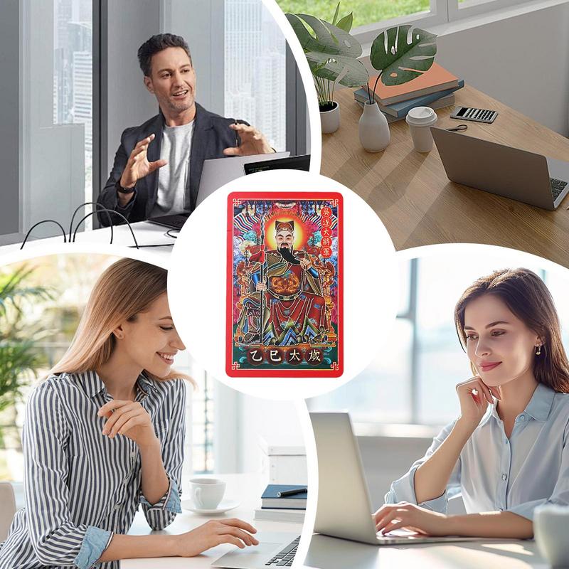 2025 Year of the Snake General Wu Sui Tai Sui Card Prayer Colorful Auspicious Card Protection Amulet gift Safe Bring In Wealth