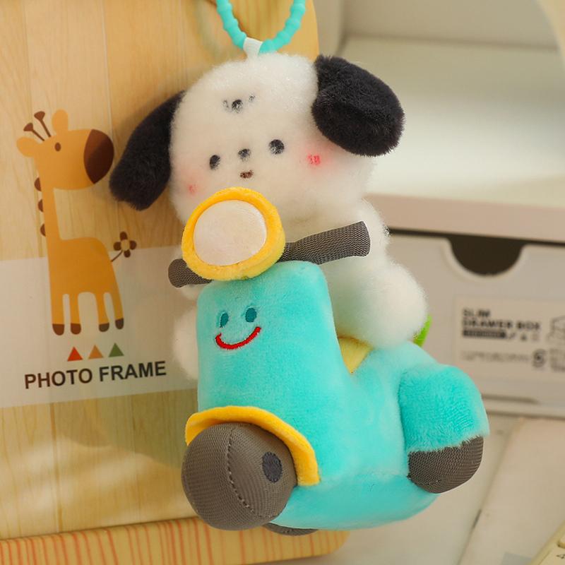 

Мотоцикл плюшевые игрушки панда кролик собака тянуть провод прокатиться мотоцикл куклы забавные декоративные игрушки мягкая подушка подарок на день рождения 12cmX15cm