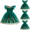 Christmas Princess Dress For Girls With Sleeveless Design For Holiday Party