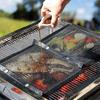 Mesh BBQ Bag Reusable Non stick BBQ Bag, Suitable for Charcoal Gas Smokers BBQ Vegetables BBQ Bag