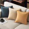 Copricuscini Blu Scuro 45x45CM 18x18Pollici Copricuscini in Ciniglia Decorazione per la Casa per Divano Letto Divano Soggiorno Federa