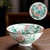 60ml Ceramic Kung Fu Tea Cup Painted Master Sipping Tea Cup Large Capacity Blue and White Bamboo Hat Tea Cup Drinking Utensils