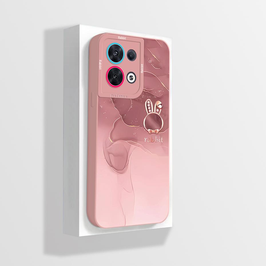 For Oppo Reno8 Phone Case CPH2359 Aesthetic Cartoon Astronaut Soft Liquid Silicone Funda For Oppo Reno 8 Pro Plus 5G Back Cover