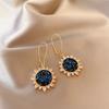 Fashion Sunflower Earrings Crystal Earrings For Women Jewelry Accessory