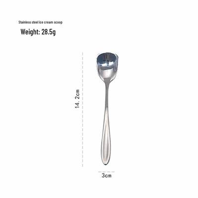 Stainless Steel Flat Bottom Ice Cream Spoon