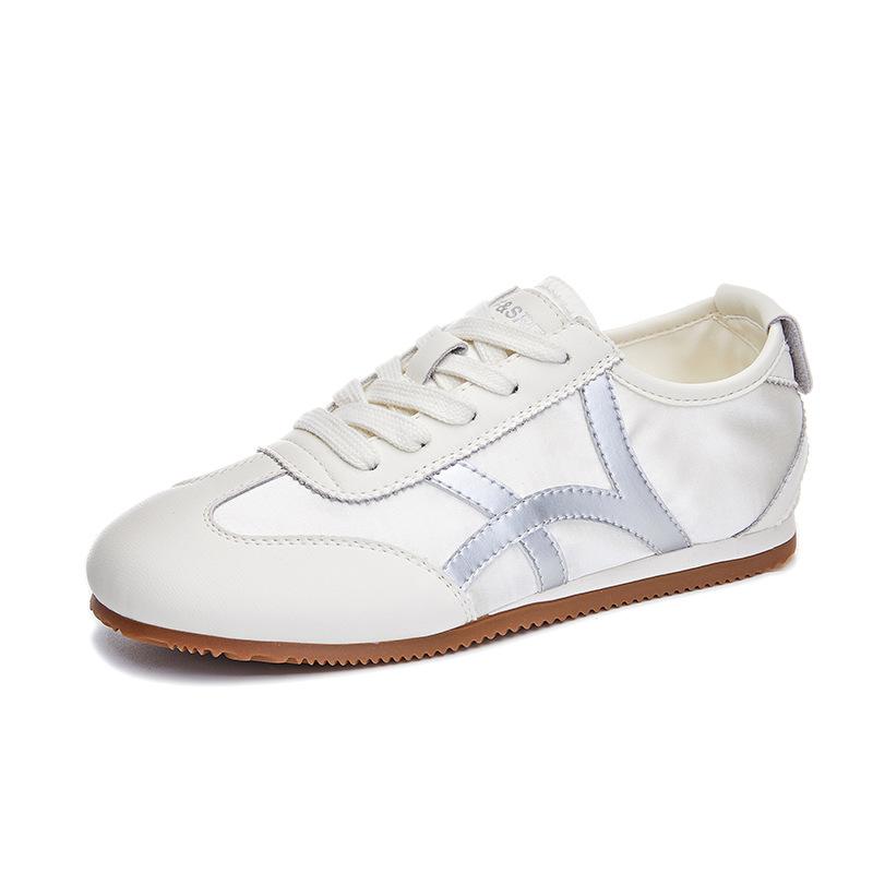 Leather Forrest Gump shoes women's 2025 summer new flat-bottomed sports little white shoes women's breathable casual shoes women's lightweight women's