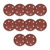 10Pcs 5Inch Hook Loop Sandpaper Sanding Discs For Angle Grinder 6 Holes for Dust Extraction Dry Wet Sanding