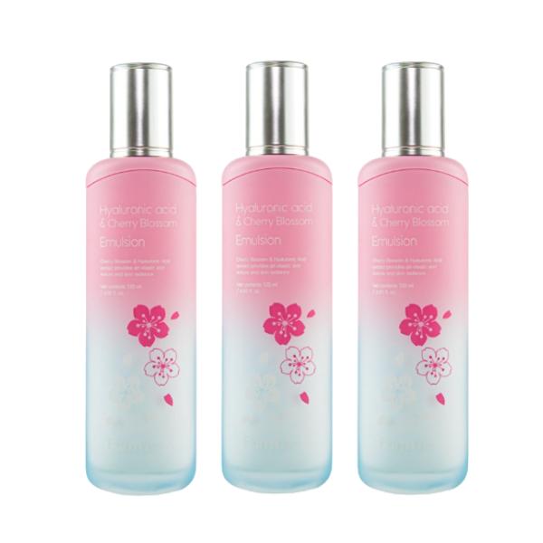 FarmStay Hyaluronsäure- und Kirschblüten-Toner 150 ml, Emulsion 120 ml, Serum 35 ml, Creme 55 ml  (15 Optionen)