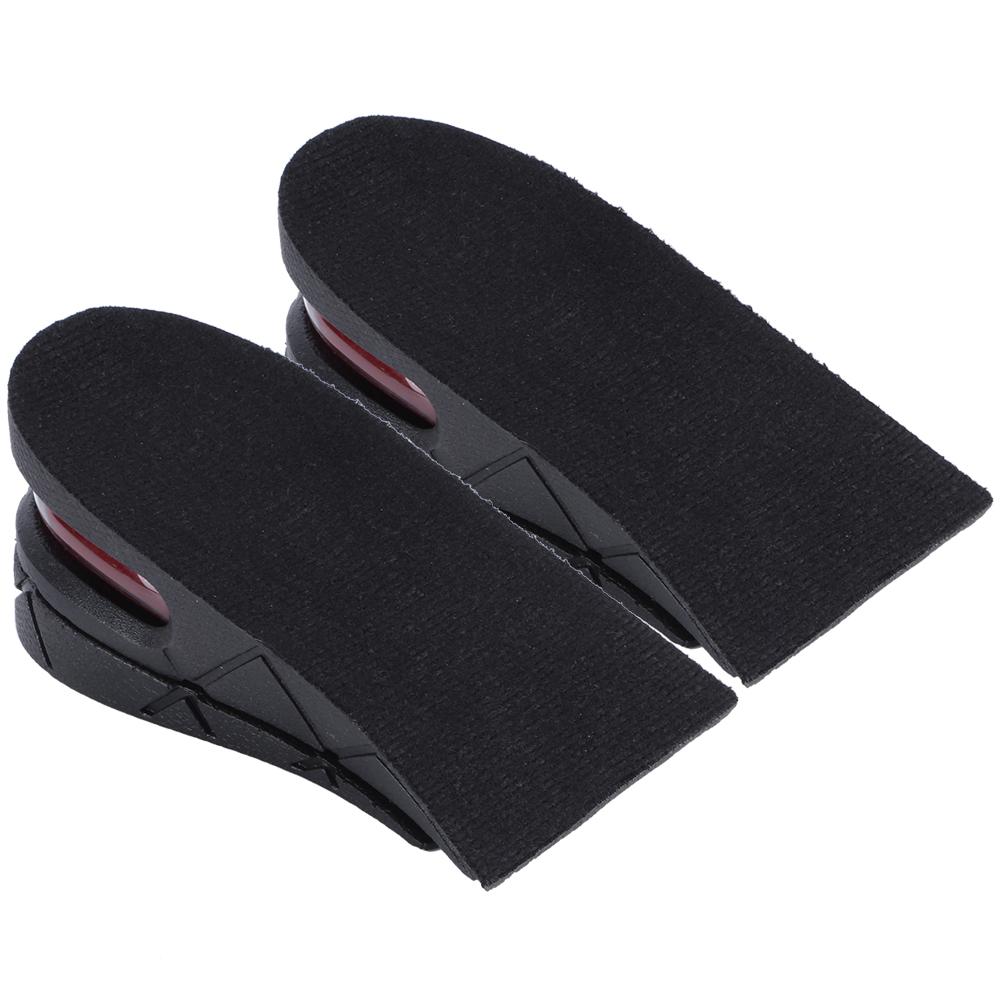 Hommes Femmes Universel Respirant Semelles Augmentant la Hauteur Coussinets Rehausseurs de Chaussures 5cm Noir
