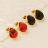 2026 Water Drop Earrings Women's Niche High-end Sense European and American Stud Earrings Temperament Simple Ear Jewelry