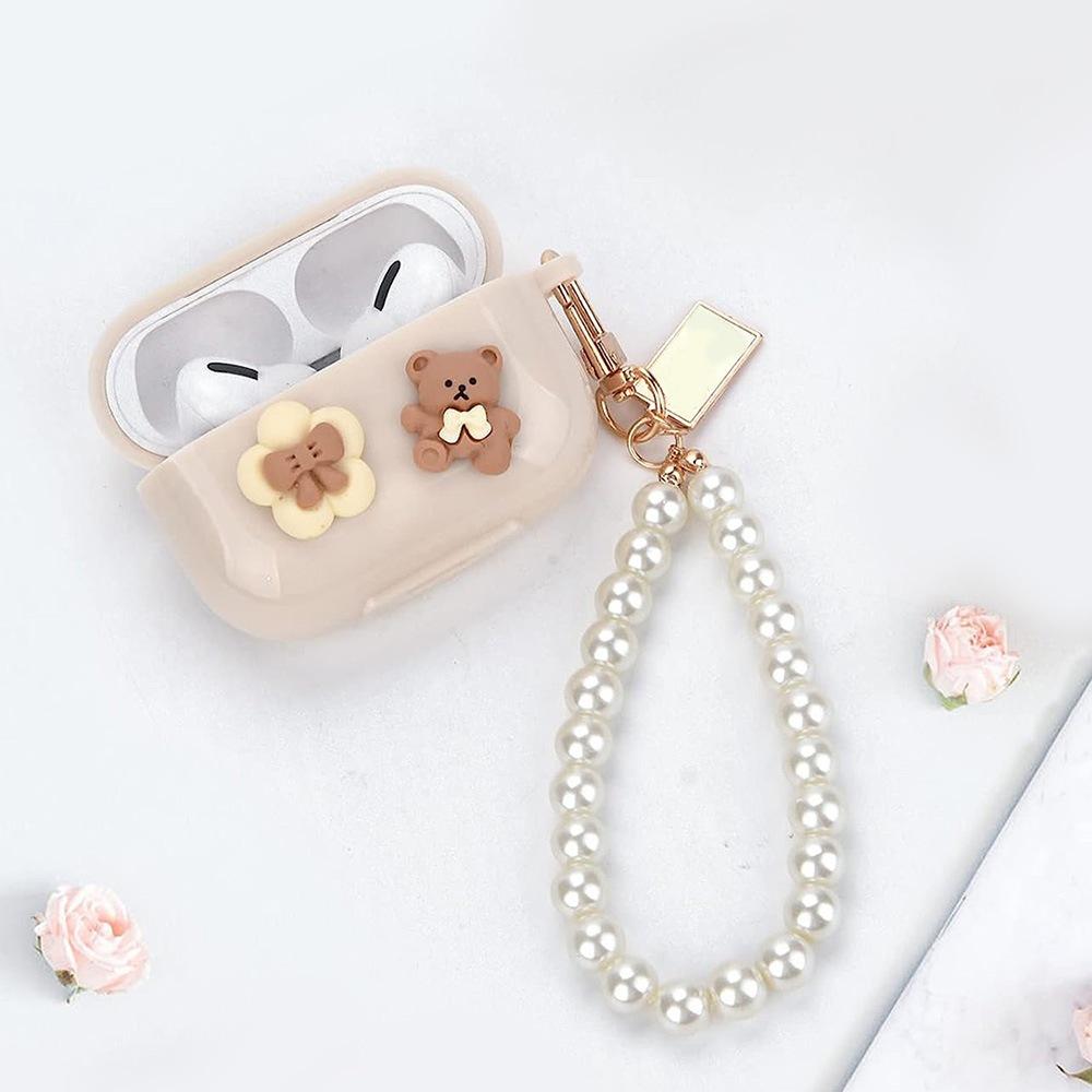 Cartoon cute three-dimensional bear bluetooth headset cover AirPods 1st generation/1st generation/1st generation/protective case AirPodsP