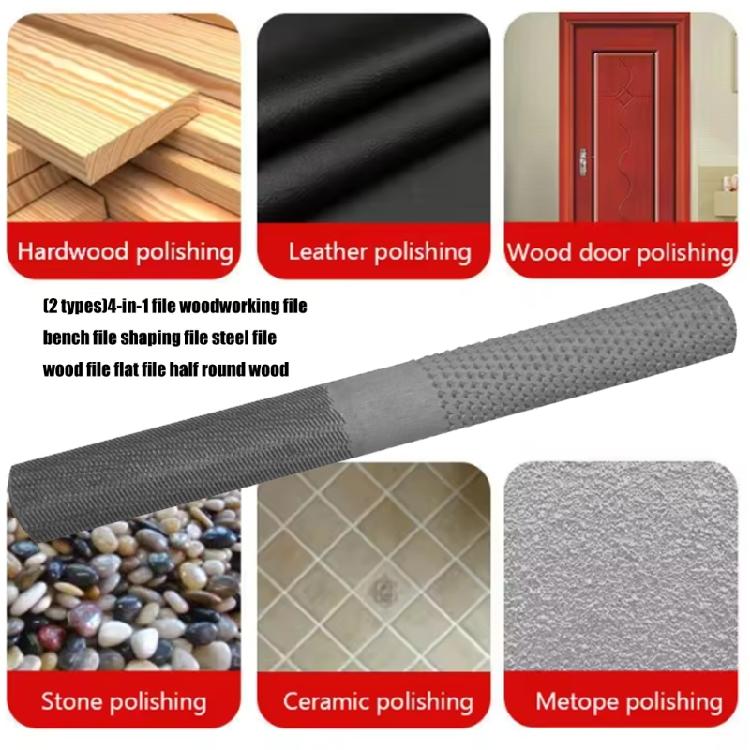 Multiple Surfaces Wood Metal File Tool Professional Carbon Steel Construction Comfortable Grip For Crafting Extended Use