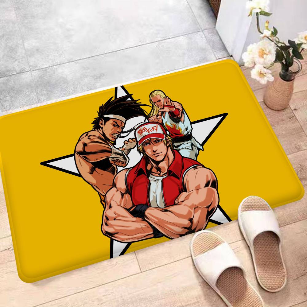 Fighting Game K-King Of F-Fights Floor Mat Rectangle Anti-slip Home Soft Badmat Front Door Indoor Outdoor Mat Hotel Decor Mat