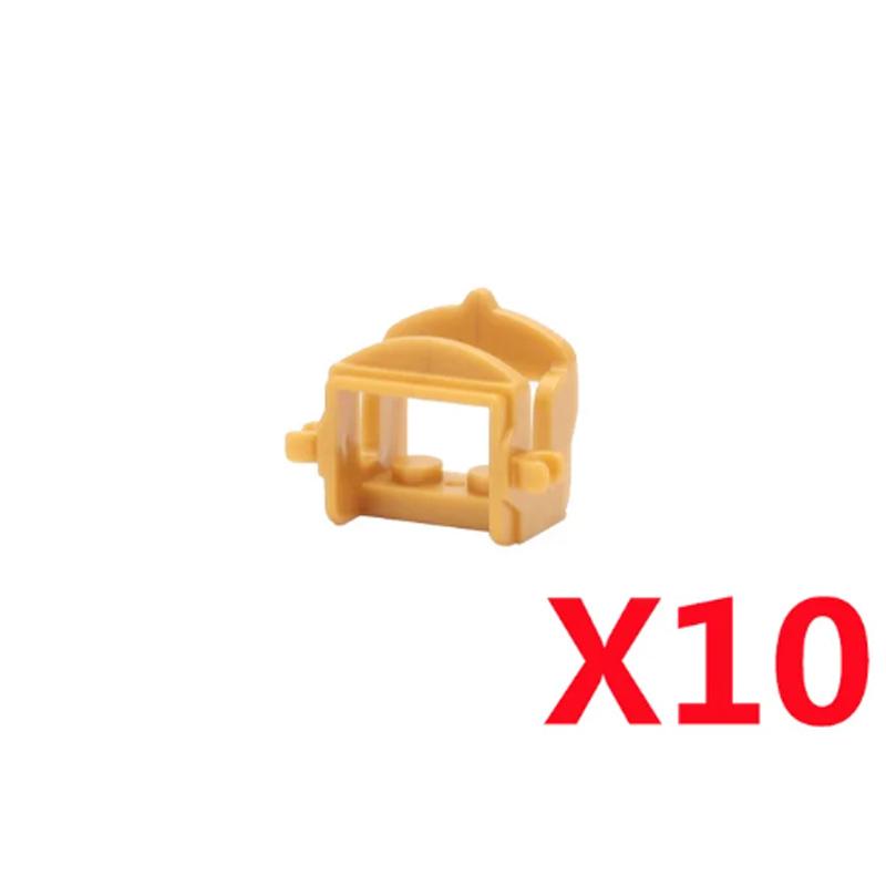 MOC Building Blocks Military Napoleon Cavalry Gothic Warhorse Animal Wolf Seat Widened Saddle Rope Accessories Brick Toy Gifts
