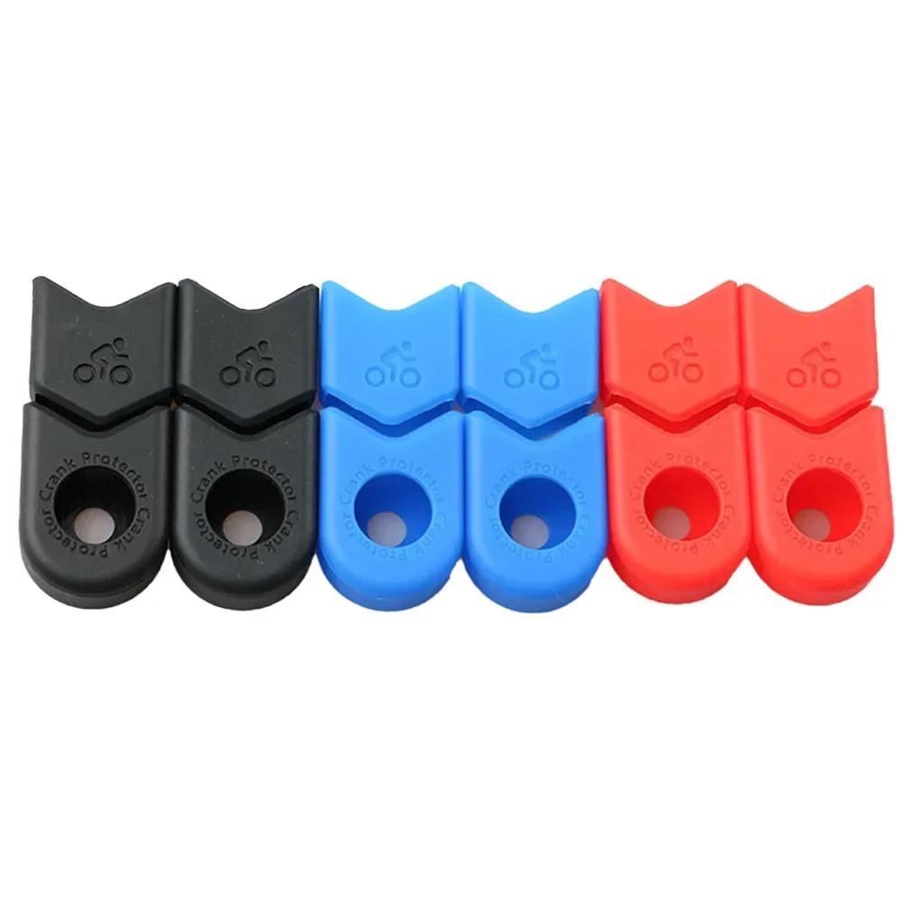 2/4 Pcs Bicycle Crankarm Covers Bicycle Silicon Crankarm Protection Case Covers Cap Crankset Cycle Mountain Bike Accessories
