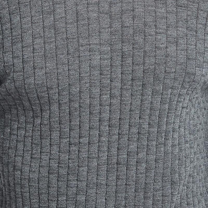 Hengyuanxiang Men's Pure Cashmere Round Neck Thin Sweater