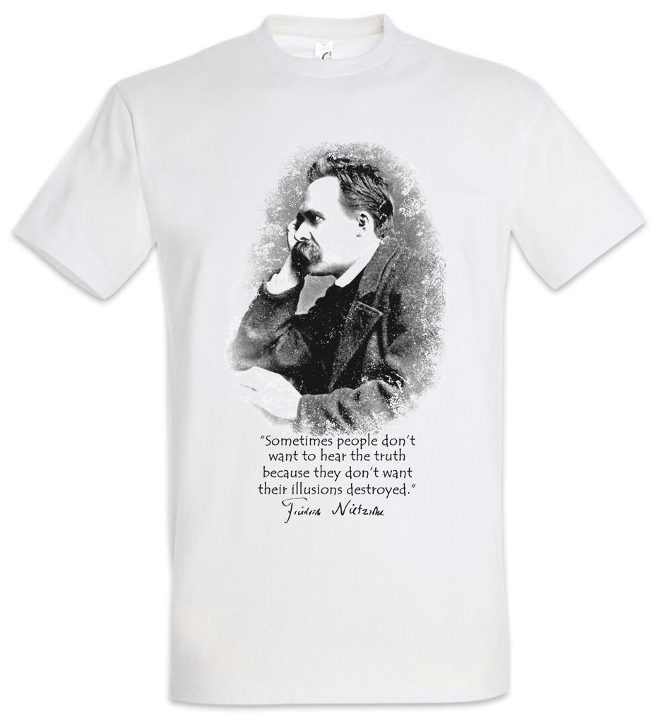 Friedrich Nietzsche Illusionen Herren T-Shirt Herren Damen T-Shirts Oberteil Superman Nihilismus Wagner