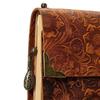 Embossed Pattern Soft Leather Travel Notebook with Lock and Key Diary Notepad Paper for Business Sketching Writing Supplies Gift