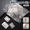 100 Pezzi Clip per Pannelli a Parete in Acciaio Zincato Morsetti di Fissaggio per Pannelli a Parete Resistenti alla Ruggine Sospensione Specchio