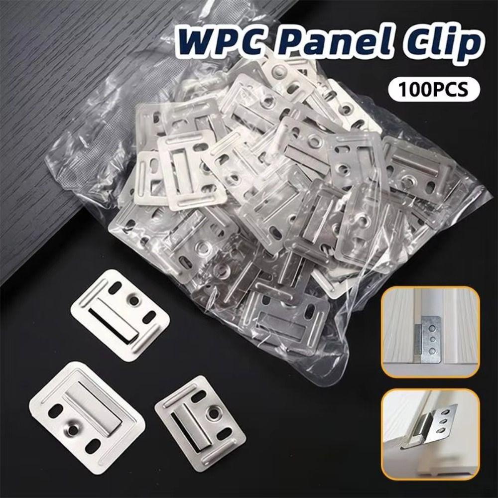 100Pcs Rust Resistant Wall Panel Clips Galvanized Steel Wall Panel Fixing Clamps  Ceiling Cladding
