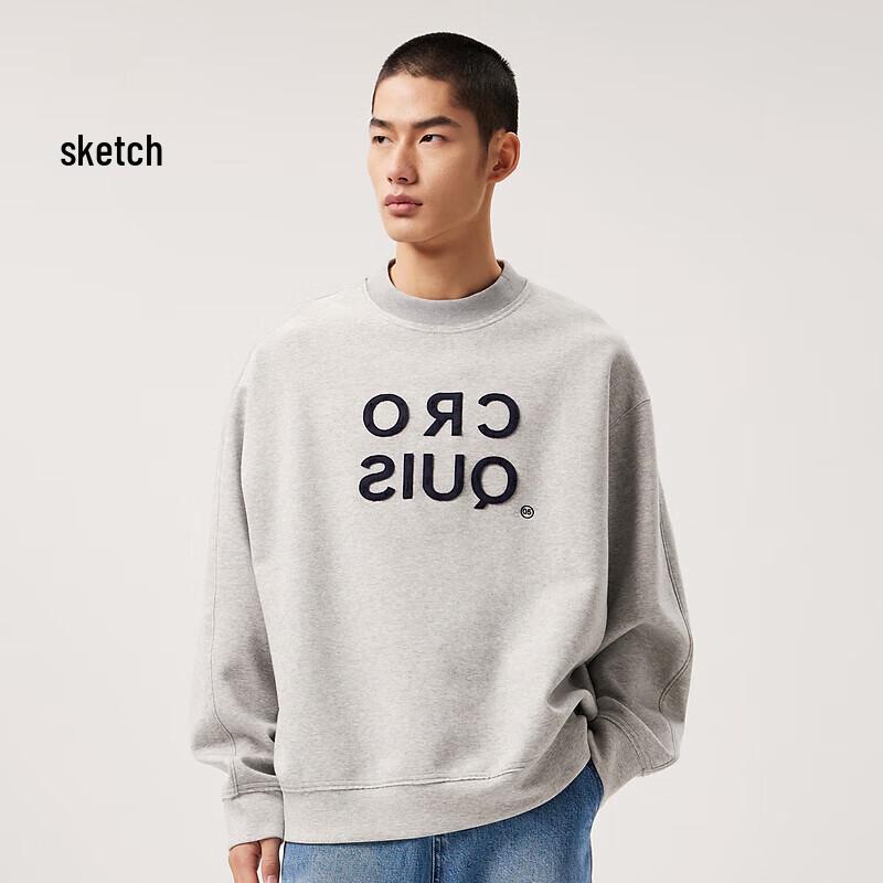 CROQUIS Men's 2024 Spring Casual Pullover Sweatshirt