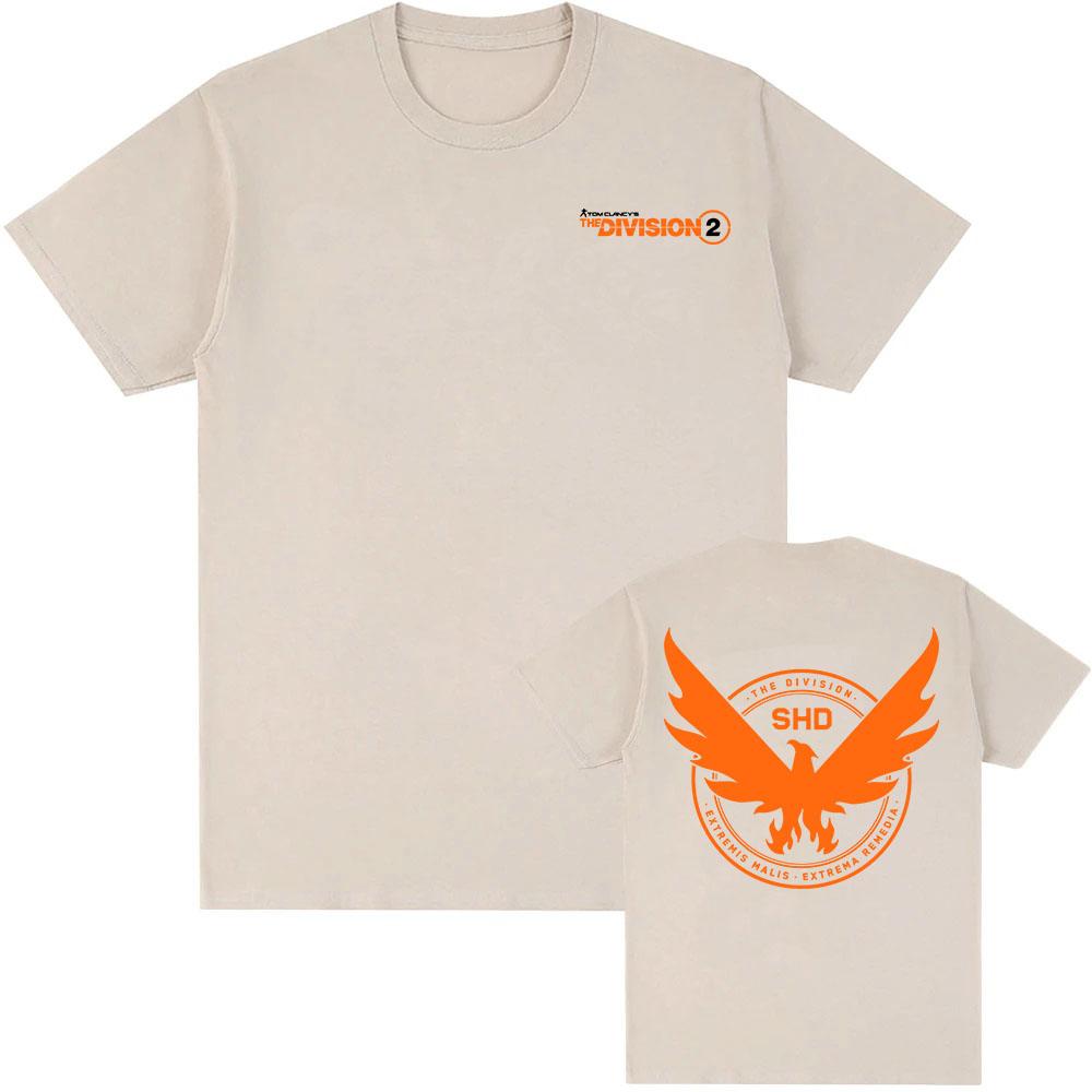 Game Tom Clancy's The Division 2 SHD Tees Short Sleeve Summer O-neck Male T-shirt Casual Fashion Design Graphic Print Merch