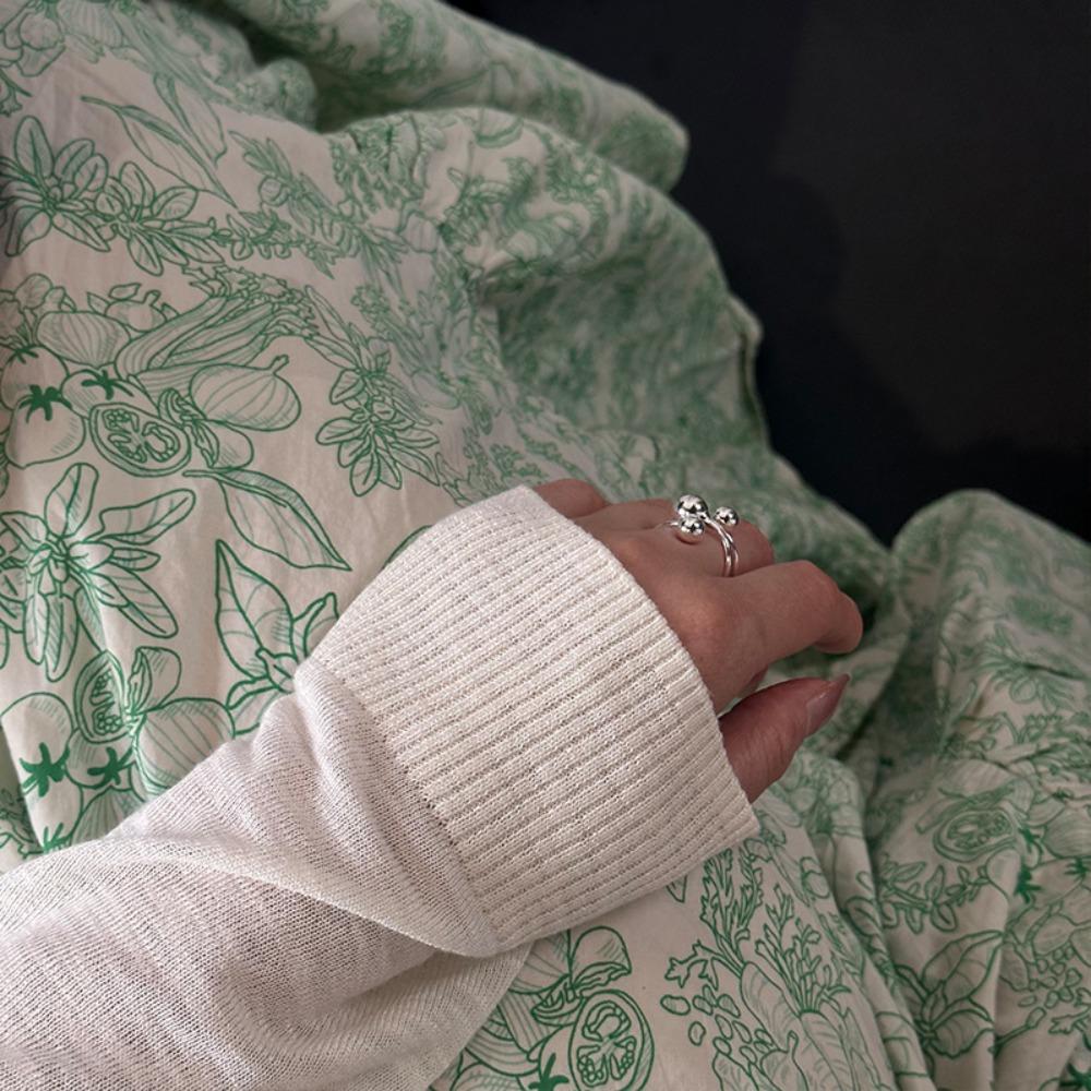 Ball Shape Irregular Planet Ring All-Match Finger Opening Ring  Valentine's Day Gift