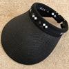 Sun protection cap Foldable sun hat Outdoor riding women's large brim Empty top cycling sun protection fisherman sun hat