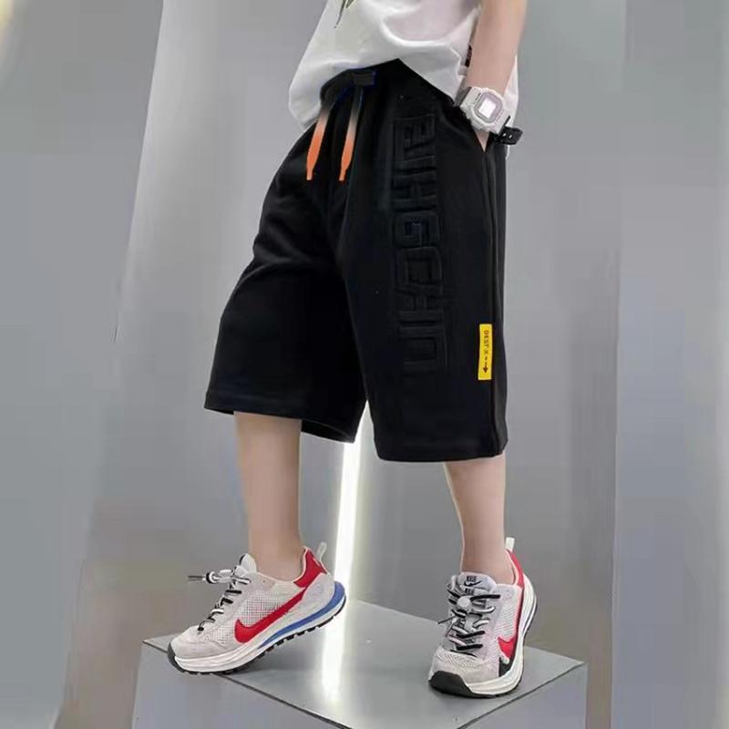Boys Shorts Summer Short Sport Cotton Sweatpants Boys Knee Length Pants Teenage Kids Clothes Trousers 110