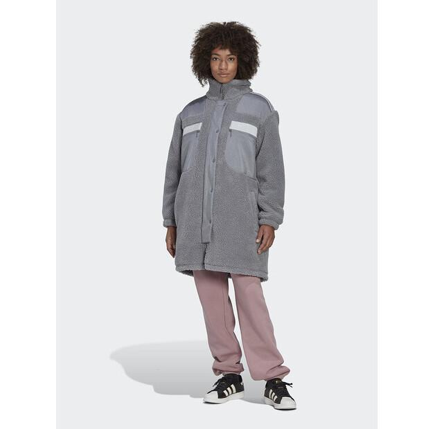 

Демисезонная куртка Adidas Sherpa HK5256 Gray, свободный крой 34
