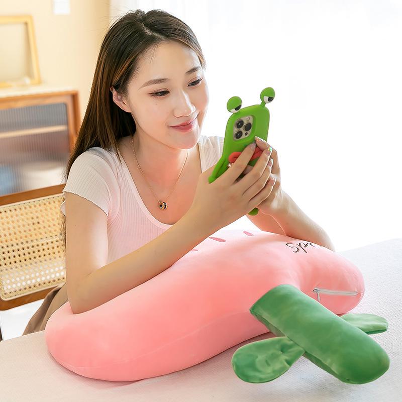 Little safflower plush toy creative tulip flower throw pillow cushion grab machine doll