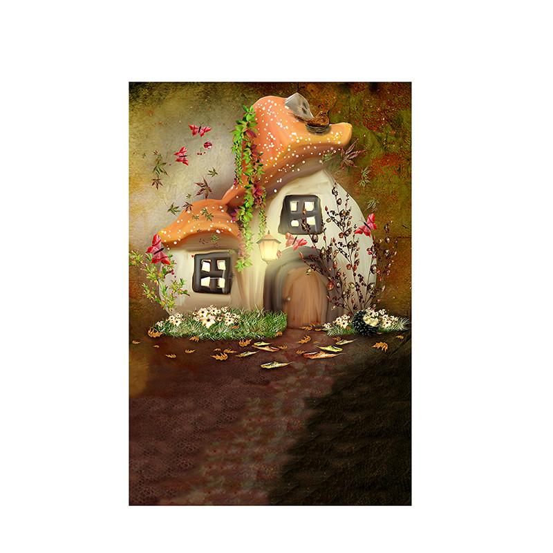 House Corner Theme Backdrop for Summer Weddings,Birthdays,Graduations,Party Decor Banner,Picturesque Scene,Tapestry