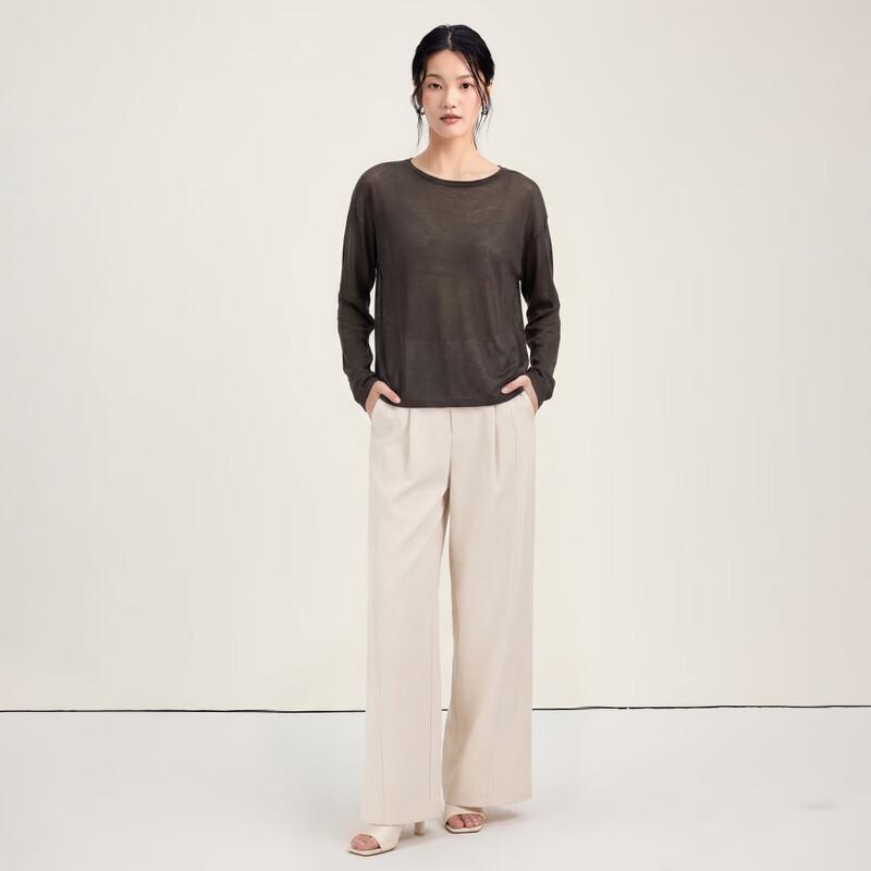 Beifanglu Lyocell Triacetate Silk Blend Summer Knit Top XL