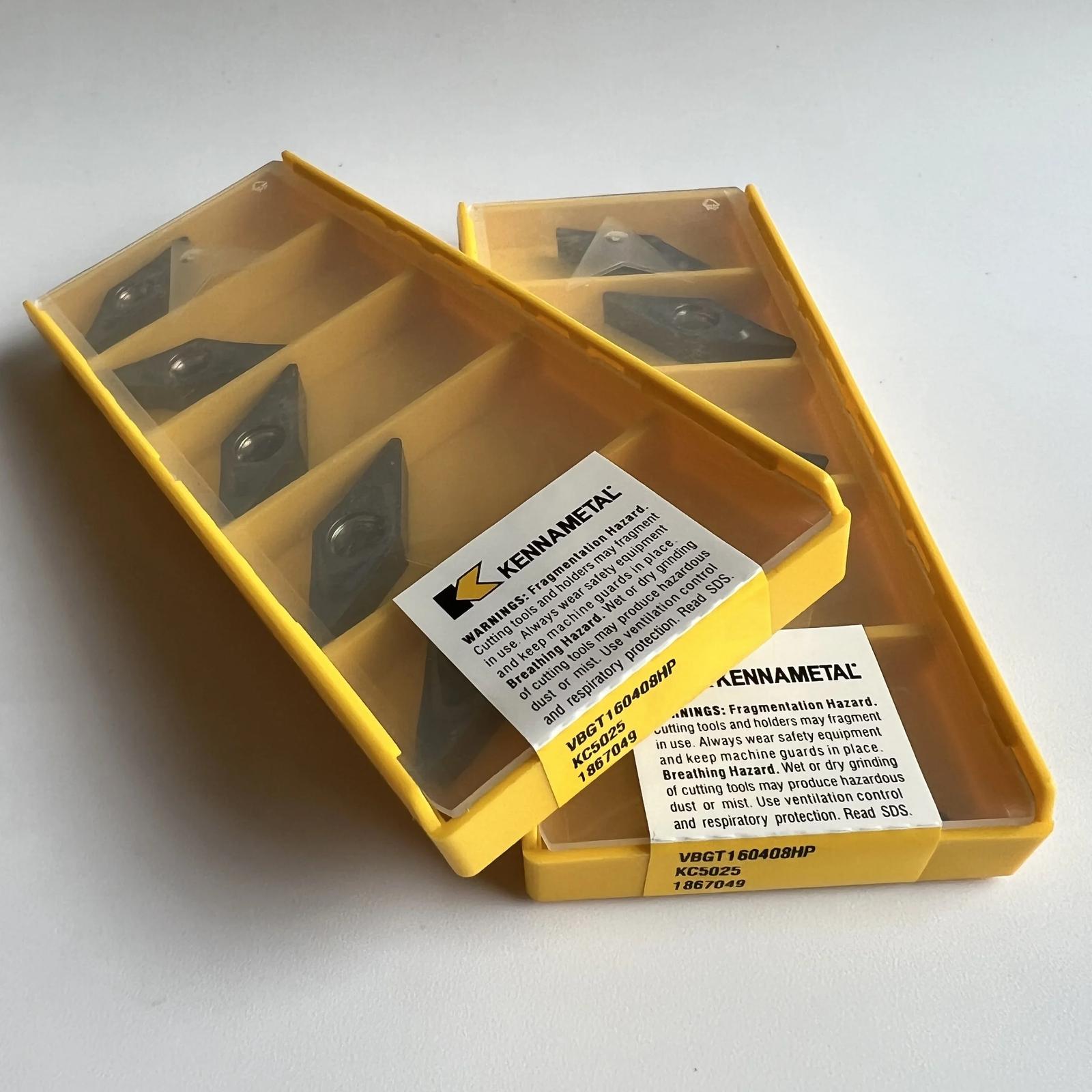 

Original / VBGT160408HP KC5025 / Industrial indexable Carbide Inserts 10 Pcs