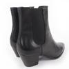 Excellent CELINE short boots Jacno side-gore leather Chelsea boots 37 327653002C Used